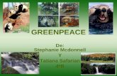 Greenpeace por Tatiana y Stephanie, 4 B