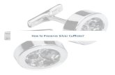 How to preserve silver cufflinks