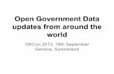 Open government data updates from around the world