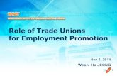 [Global HR Forum 2014] Role of Trade Unions for Employment Promotion