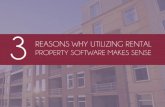 Three Reasons Why Utilizing Rental Property Software Makes Sense