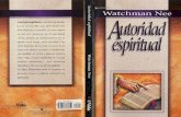 Autoridad espiritual - Watchman Nee