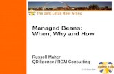 Managed Beans: When, Why and How