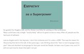 Empathy as a Superpower