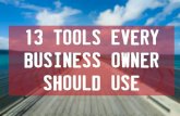 13 Amazing Tools for Small Business Owners