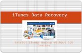 iTunes Data Recovey - Extract Lost Data from Backup without iPhone iPad iPod