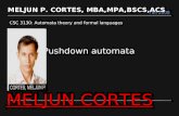 MELJUN CORTES Automata Theory (Automata10)