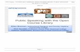 CCCOER Webinar: Public Speaking with the Open Course Library