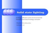Solid state lighting: Energy efficient and environmental friendly nanotechnology solution