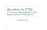 200701 Sudhendu Das It Service Management And Improvement Framework