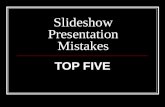 Slideshow presentation mistakes