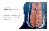 Tanker Investments Ltd. Second Quarter 2014 Earnings Presentation