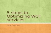 5 steps to Optimizing WCF Services