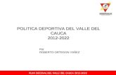 Politica del Deporte y la Recreacion en el departamento del Valle del Cauca