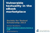 Vulnerable Textuality in the E-Book Marketplace