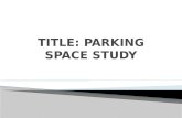 Parking study traffic eng