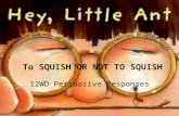 To Squish or not to Squish Persuasive Responses by 12WD
