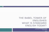 The babel tower of englishes presentation