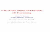 Andrew Goldberg. An Efficient Point-to–Point  Shortest Path Algorithm