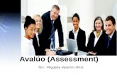 Avalúo (assessment) programas educación comercial