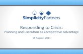 Responding To Crisis: Planning as Competitive Advantage!