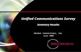 Unified Communications Survey PowerPoint File