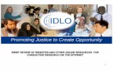 Research On The Internet @ Idlo