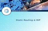 Static routing & RIP