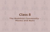 the buddhist community - monks & nuns