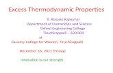 Excess Thermodynamic Properties