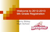 9th grade 2012-13 Registration Information