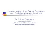 Human Interaction, Social Protocols and Collaborative Applications