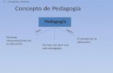 La pedagogia