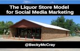 The Liquor Store Model for Social Media Marketing - Becky McCray