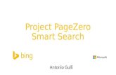 Project page zero, Smart Search, Learning to Personalize suggestions