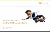 Agile rhein main agility path versus SAFe