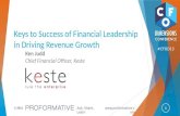 Keys to Success of Financial Leadership in Driving Revenue Growth