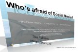 Who is afraid of social media? workshop on ICEAge 2012.