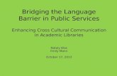 bridging the language barrier- Presentation for NCLA