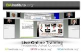 BAInstitute.org Live Online FAQs