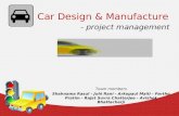 Car design, Project Management, MBA,