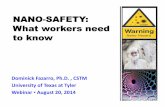 Nano Safety: What Workers Need to Know