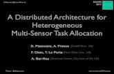 A Distributed Architecture for Heterogeneous Multi-Sensor Task Allocation