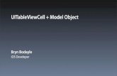 UITableViewCell + Model Object