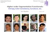 Yuri Boykov — Combinatorial optimization for higher-order segmentation functionals: Entropy, Color Consistency, Curvature, etc.