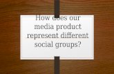 How does our media product represent different social groups?