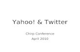 Yahoo Twitter Integration - April 2010
