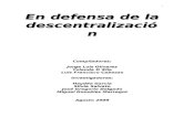 Libro en defensa de la descentralizacion