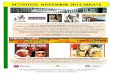 Activitats novembre Biblioteca Singuerlin adults 2014