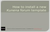 How to install a new Kunena forum template
